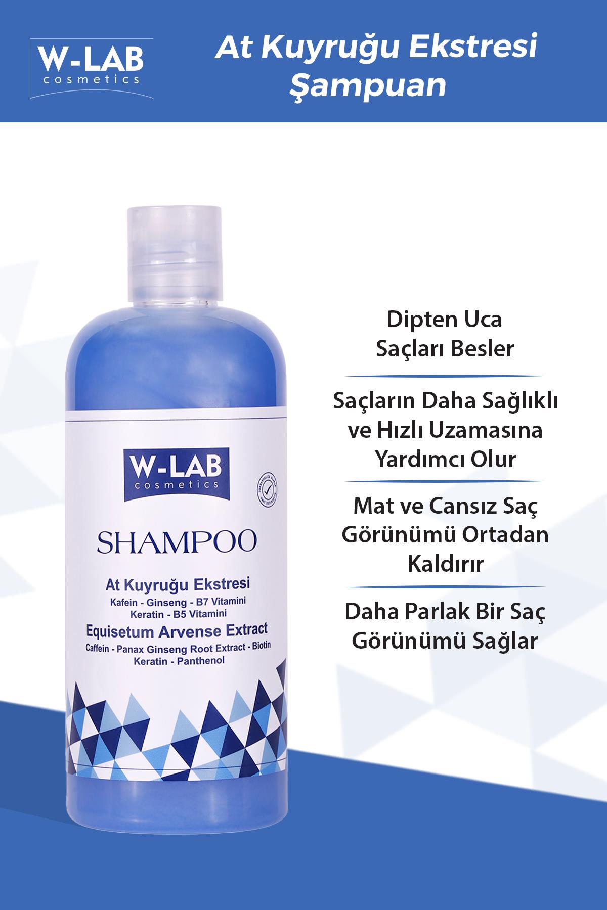 W-Lab Kozmetik Hızlı Uzamaya Yardımcı Bakım Şampuanı 400 ML
