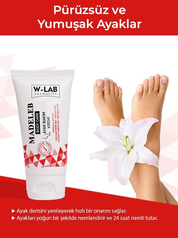 W-Lab Madeleb Ayak Bakım Kremi 50 ML W-Lab Madeleb Ayak Bakım Kremi 50 ML