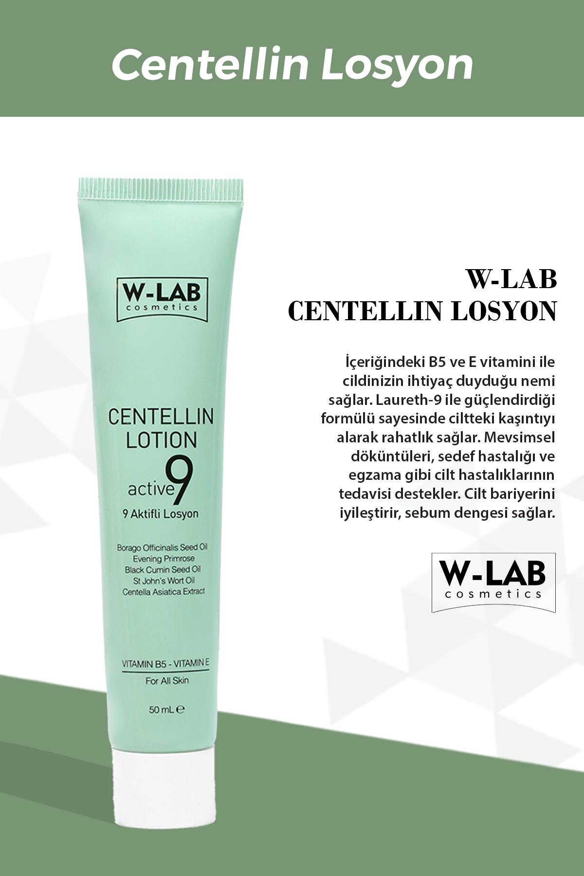 W-Lab Kozmetik Centellin 9 Aktifli Losyon 50 ML