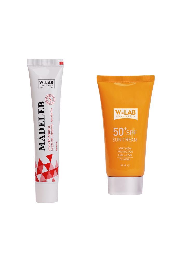 W Lab Madeleb Krem + W Lab Güneş Koruyucu Krem Set W Lab Madeleb Krem + W Lab Güneş Koruyucu Krem Set